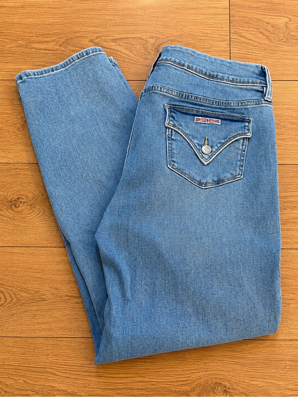Hudson Los Angeles Bootcut Jeans Size 14 Light Wash Denim